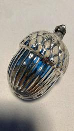 Vintage antieke kerstbal, eikel zilver, Ophalen of Verzenden, Zo goed als nieuw