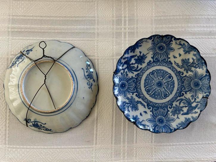 Twee Delfts Blauwe Decoratieve Borden, Antiek en Kunst, Antiek | Wandborden en Tegels, Ophalen of Verzenden