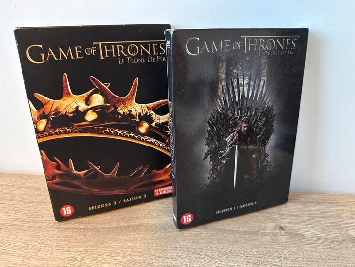 Game of Thrones Seizoen 1 & 2 DVD Boxset compleet, Cd's en Dvd's, Dvd's | Tv en Series, Zo goed als nieuw, Science Fiction en Fantasy