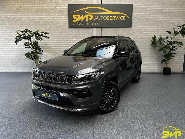 Jeep Compass 4xe 240 Plug-in Hybrid Electric S | Pano | Elek, Auto's, Jeep, Bedrijf, Te koop, Compass, 360° camera, 4x4, ABS, Achteruitrijcamera