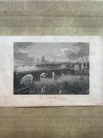 Antieke gravure stadsgezicht London, Ophalen of Verzenden