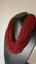 Vintage ketting koraal, Ophalen of Verzenden, Zo goed als nieuw, Rood, Steen of Mineraal