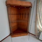 vitrinekast (hoek), Ophalen, Met plank(en), Eikenhout, 50 tot 100 cm