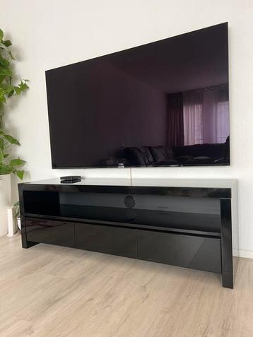 Tv meubel zwart hoogglans
