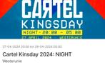 2 tickets cartel kingsday night, Tickets en Kaartjes, Concerten | House, Techno en Trance