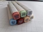 Set van 7 Copic Markers, Ophalen of Verzenden, Gebruikt, Potlood of Stift