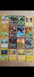 Oude Pokemon kaarten: Blastoise ex, Base set, GX, Ophalen of Verzenden, Gebruikt, Meerdere kaarten, Foil