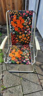 Tuinstoel retro te koop, Tuin en Terras, Tuinstoelen, Ophalen, Gebruikt, Overige materialen, Inklapbaar