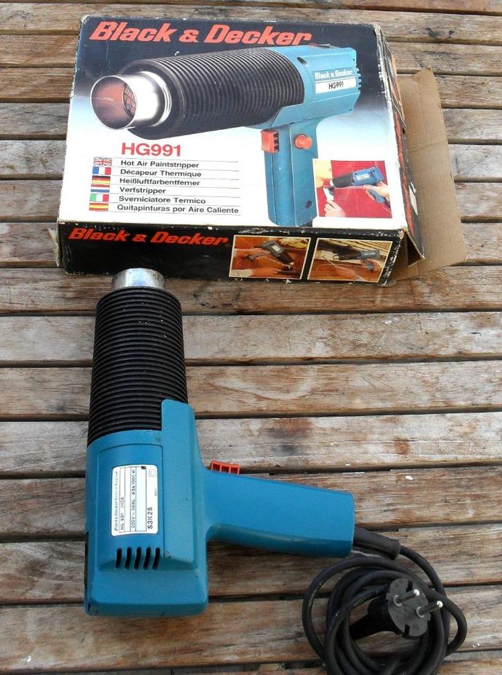 Elec. Verfstripper  verfbrander  hete luchtpistool B&D HG991, Doe-het-zelf en Verbouw, Gereedschap | Handgereedschap, Gebruikt