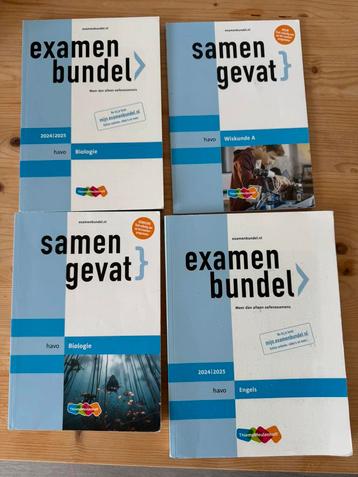 Samengevat & Examen Bundel Havo Wiskunde A, Engels, Biologie beschikbaar voor biedingen