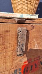 Authentieke brocante vintage houten kist van het rode kruis, Ophalen, Minder dan 50 cm, Gebruikt, 50 tot 100 cm