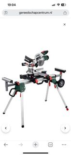 Metabo afkortzaag KGS 254 M met onderstel, Doe-het-zelf en Verbouw, Gereedschap | Zaagmachines, Ophalen, Zo goed als nieuw, Afkortzaag