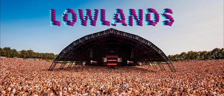 Lowlands - 2x tickets (3 dagen, en 4 overnachtingen), Tickets en Kaartjes, Kortingen en Cadeaubonnen, Twee personen, Overige typen