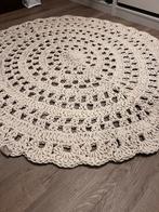 Vloerkleed 1.40 m grof gehaakt, Rond, Nieuw, Ophalen of Verzenden, Crème