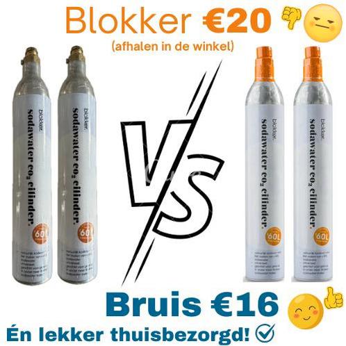 Blokker Cilinder Ruilservice CO2 Thuisbezorgd, Witgoed en Apparatuur, Bruiswatermachines, Nieuw, Ophalen