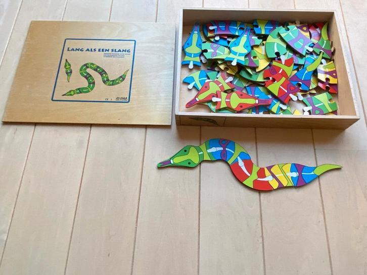 Rolf Lang als een slang, Kinderen en Baby's, Speelgoed | Houten speelgoed, Gebruikt, Ophalen of Verzenden