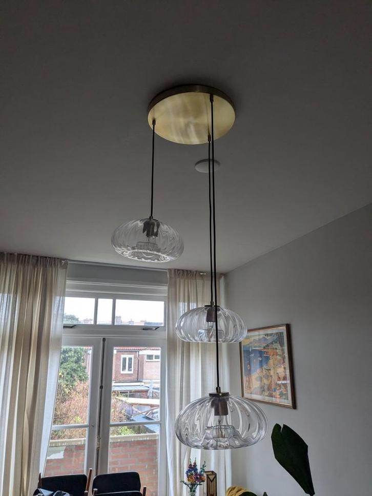 Mooie arte deco stijl hanglamp, Huis en Inrichting, Lampen | Hanglampen, Zo goed als nieuw, Minder dan 50 cm, Ophalen