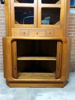 Nieuwe prijs: Dyrlund hoekvitrinekast teak design vintage, Huis en Inrichting, Gebruikt, 100 tot 150 cm, Teakhout, Ophalen of Verzenden