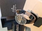 Te koop: Edox Les Vauberts Open Heart - Automatic, Overige merken, Staal, Ophalen of Verzenden, Leer