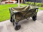 Groene premium bolderkar (met luchtbanden), Caravans en Kamperen, Bolderkarren, Ophalen, Opvouwbaar, Gebruikt