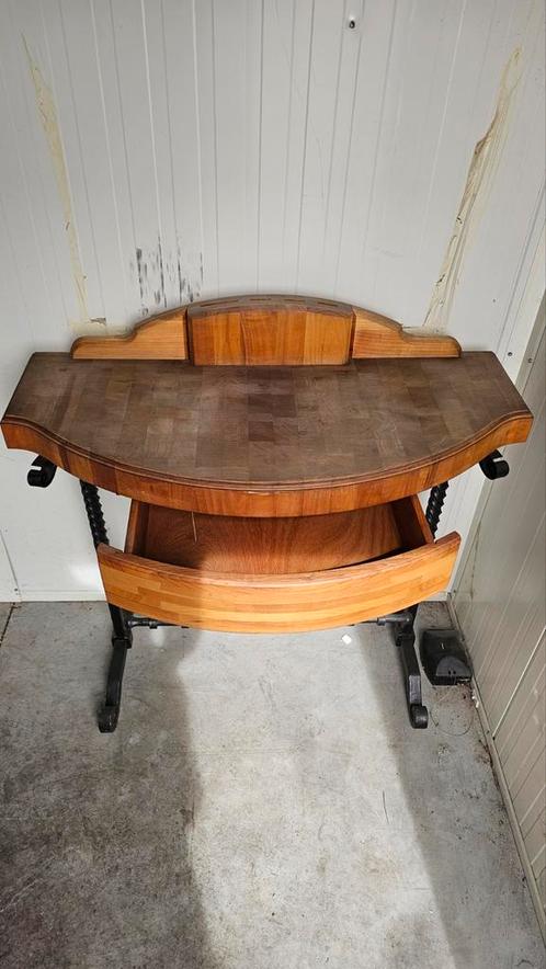 Antiek Hakblok / Tafel met Lade, Antiek en Kunst, Antiek | Meubels | Tafels, Ophalen