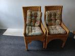Twee  rotan stoelen, Huis en Inrichting, Ophalen, Gebruikt, Twee, Bruin