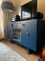 Blauwe dressoir kast, opknappertje, Huis en Inrichting, Kasten | Dressoirs, 25 tot 50 cm, 100 tot 150 cm, Gebruikt, Ophalen