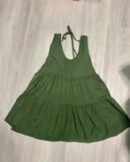 Groene jurk stroken jurkje L XL koord achter valt super mooi, Maat 46/48 (XL) of groter, Nieuw, Ophalen of Verzenden, Boven de knie