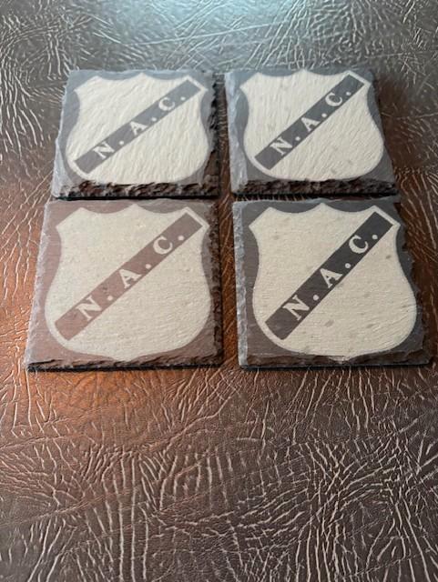 NAC Breda onderzetters - eigen logo mogelijk, Verzamelen, Sportartikelen en Voetbal, Overige binnenlandse clubs, Ophalen of Verzenden