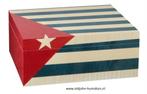 ADORINI HUMIDOR CUBA TE AMO MEDIUM DELUXE - CUBA VLAG   h160, Verzenden, Nieuw, Tabaksdoos of Verpakking