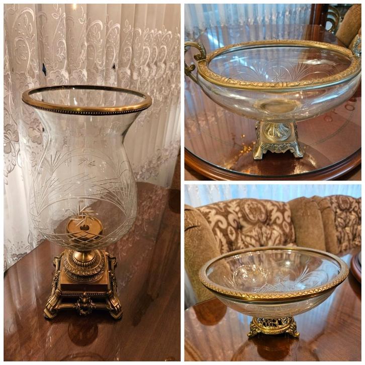 3 delige groot barok tafelstel van de goudenlijn, Huis en Inrichting, Woonaccessoires | Stolpen, Ophalen