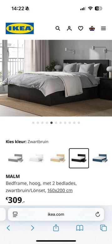 Bed frame, mattress and bed drawers - afbeelding 2