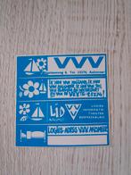 sticker VVV te Aalsmeer, Ophalen of Verzenden, Zo goed als nieuw, Bedrijf of Vereniging