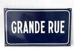 Grande Rue – emaille straatnaambord, Verzenden