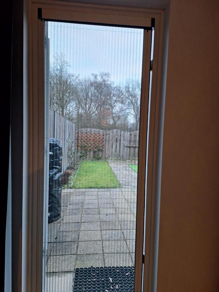 Plissé hordeur, Doe-het-zelf en Verbouw, Deuren en Horren, Zo goed als nieuw, Hordeur, 200 tot 215 cm, 80 tot 100 cm, Kunststof