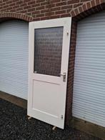 achterdeur, schuurdeur, balkondeur, buitendeur, hardhout, Doe-het-zelf en Verbouw, Deuren en Horren, Ophalen, Gebruikt, 80 tot 100 cm