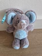 Knuffel My Teddy olifant hanger grijs blauw speelgoed K7981, Ophalen of Verzenden, Zo goed als nieuw, Olifant