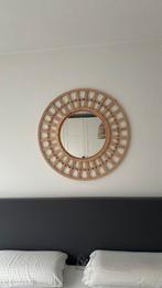 Bamboe ronde spiegel 84cm, Zo goed als nieuw, Ophalen