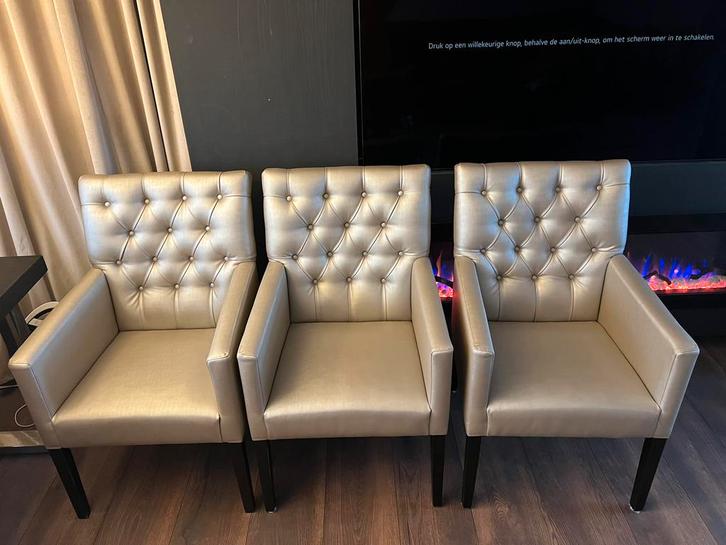 Luxe eetkamer stoelen, Huis en Inrichting, Complete eetkamers, Zo goed als nieuw, Ophalen of Verzenden