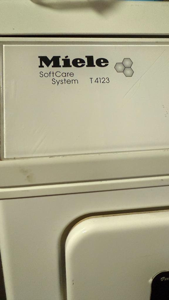 miele softcare system T4123 en W2521, Witgoed en Apparatuur, Wasdrogers, Gebruikt, Luchtafvoer, Voorlader, 6 tot 8 kg, 85 tot 90 cm