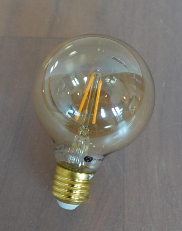 Dimbare LED lamp (Globe - G80), Huis en Inrichting, Lampen | Losse lampen, Nieuw, Led-lamp, Minder dan 30 watt, E27 (groot), Soft of Flame