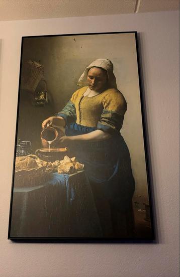 Melkmeisje schilderij - 118x70 beschikbaar voor biedingen