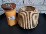 Mooi zelf bekleed kandelaar of bloempot, Overige materialen, Overige kleuren, Nieuw, Ophalen of Verzenden