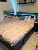 Zwart bed 160x200, Ophalen, Overige materialen, Zwart, Zo goed als nieuw