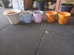 Plantenpotten 5 stuks gratis, Ophalen, Gebruikt, Rond, Minder dan 25 cm