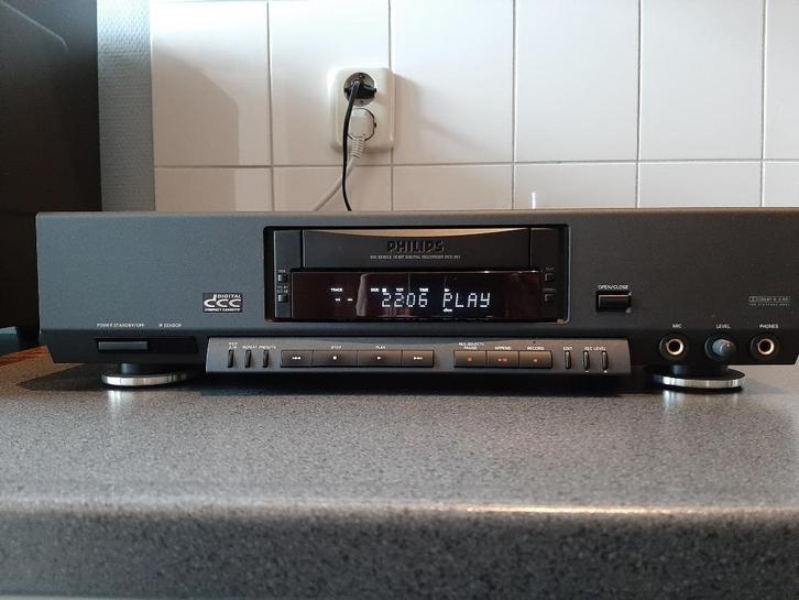 Philips DCC951 Recorder, Audio, Tv en Foto, Cassettedecks, Enkel, Philips, Auto-reverse, Tiptoetsen, Tape counter, Ophalen