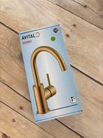Goudkleurige Avital Bonny wastafel kraan NIEUW, Huis en Inrichting, Badkamer | Badtextiel en Accessoires, Ophalen, Nieuw, Overige kleuren