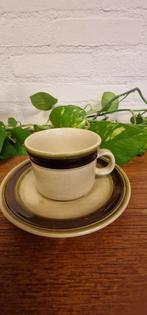 Vintage kop & schotel, Richard Ginori laveno, Huis en Inrichting, Keuken | Servies, Gebruikt, Richard Ginori Laveno, Onbekend