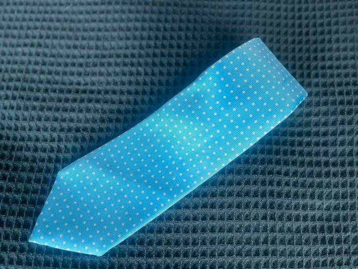 Luigi Borrelli Vintage Stropdas - Lichtblauw, Kleding | Heren, Stropdassen, Zo goed als nieuw, Met patroon, Blauw, Ophalen of Verzenden