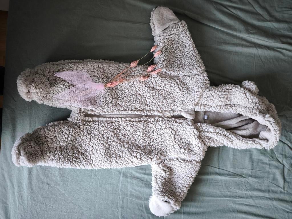 Nieuw skipak Teddy bruin/crème 50, Kinderen en Baby's, Ophalen of Verzenden, Nieuw, Jongetje of Meisje, Pakje